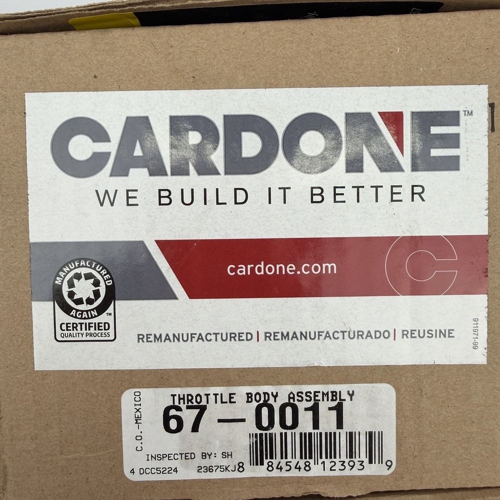 Cardone Electronic Throttle Body 67-0011 670011 Remanufactured Silver Aluminum - Picture 2 of 6